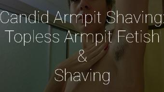 Candid Armpit Shaving: Topless & Armpits (Freya Reign)