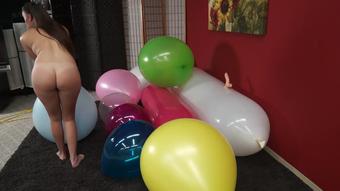 Melanie Grinds+Pops Huge Balloons Cam 2 (Custom Fetish)