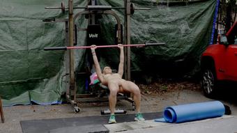 First Ever Outdoors Nude Workout Video - June 10, 2022 (Lora Cross)