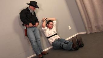 Cowboy Tony Tickle Torments Officer Toby (Ginary)