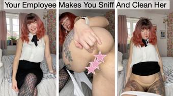 Your Employee Makes You Sniff And Clean Her - February 01, 2024 (Yourhikerbabe)