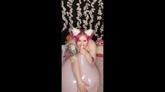 Blowing playing and cumming on 36" loon - May 20, 2022 (GothAmber)