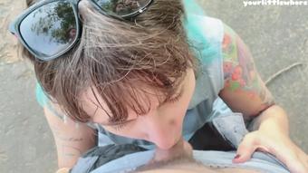 Public Outdoor Snot Blowjob And Anal (Lily Ann X)