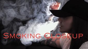Smoking Close-Up in Hat (Dani Lynn)