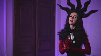 Very Hot Joi In Black Latex Catsuit (MissEllieMouse)