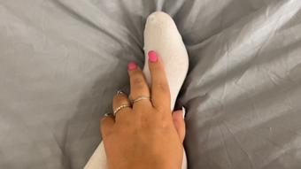 white long socks on my pretty feet (wow_adele)