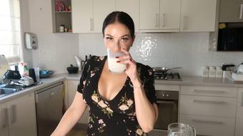 Baking cookies with mommy turns MILKY (lahlah1684)