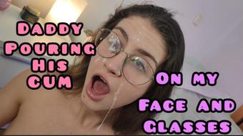 CLIMAX DADDY CUM ON MY FACE & GLASSES (Alfxnow)