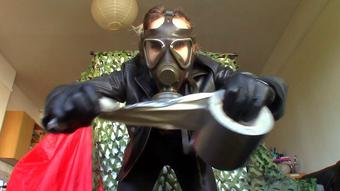 Leather GASMASK Tape Executrix JOI (Goddess Vanessa)