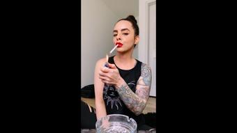 Dani Lynn Smoking Marlboro 100s (Dani Lynn)