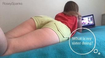 Roseyspanks Blackmail Sister Into Anal (RoseySpanks)