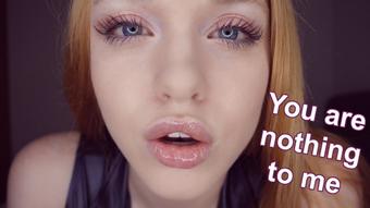 You are nothing to me - Lip fetish (Sarah Calanthe)