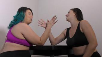 Indica vs Heavenly: armwrestling (Alexis Rain)