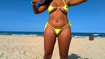MICRO BIKINIS CAMELTOE AT BEACH (K3X PRODUCTIONS)