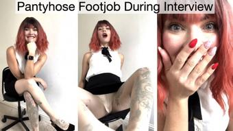 Pantyhose Footjob During Interview - September 17, 2023 (Yourhikerbabe)