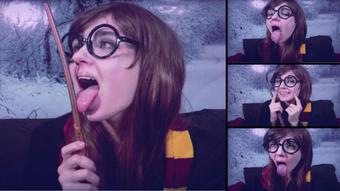 Harry Potter cosplay - ahegao face - Feb 21, 2020 (Lil cosplay slut)