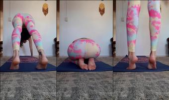hippiefeet23 10 01 2020 18478274 Giantess yoga squish What's your favorite yoga pose (hippiefeet23)
