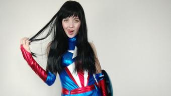 Captain America cosplay - full video - Sep 21, 2020 (Lil cosplay slut)