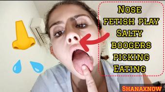 NOSE FETISH SNOTS PICKING BOOGERS PLAYING NOSTRILS (Shanaxnow)