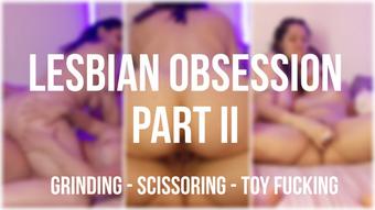 Grinding, scissoring and I fuck her hard with toy (QueenCronopia)