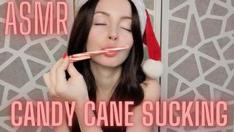 ASMR - Candy Cane Sucking - December 06, 2022 (TheTinyFeetTreat)