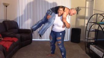 Vanessa lifts Tony (Alexis Rain)
