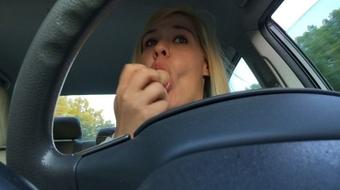 Lanabea Suck And Fuck Dildo While Driving (LanaBea)