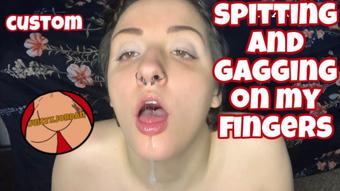 Juicyxjordan Spitting And Gagging On My Fingers (juicyxjordan)