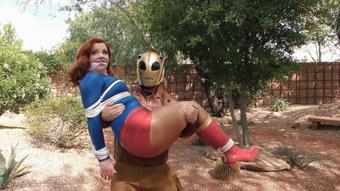 Rocketeer SAVES UltraGirl  Cosplay Bondage (DandyinDistress)