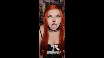 Goth Kitten dripping Ahegao - April 04, 2022 (GothAmber)