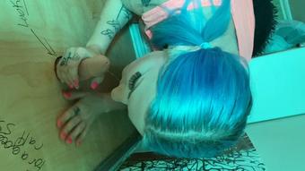Slut"s first glory hole (Scarlet Ellie)