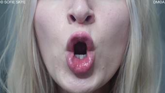 Square Lip Fetish Kissing German Joi (Sofie Skye)
