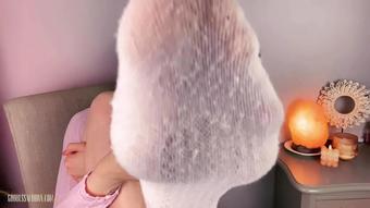 Goddess Aurora Jade - Sniff My Socks Foot Humiliation 1080Wmv (Goddess Aurora Jade)