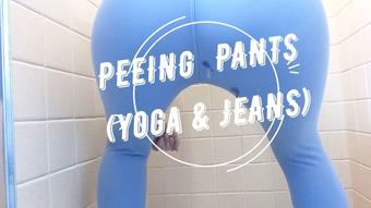 Peeing in Yoga Pants and Jeans - February 08, 2022 (MilaMaeXO)