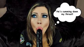 Naughty officer sucks a BBC (Lia Lennice)