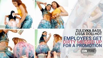 EMPLOYEES GET DIRTY MESSED UP FOR A PROMOTION (zuleyka basil)