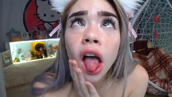 Ahegao Slapping So Much Spit - December 24, 2021 (MiaMelone)