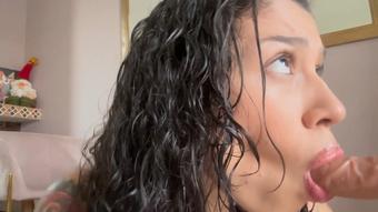My brother liked my blowjob (Jessica Alvarez)