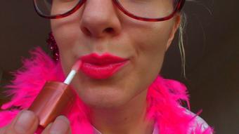 GLITTER PINK Lipstick Mesmer JOI (Goddess Vanessa)