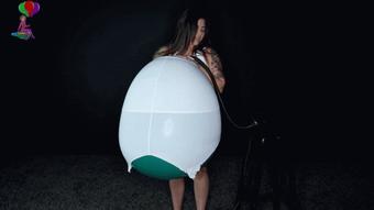 Cinthya's First Balloon Stuffing Cam 1 (Custom Fetish)