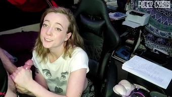 Riley Cyriis Sucking Cock While At Class On Zoom (Riley Cyriis)