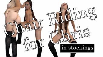 Chair Riding in Stockings - September 21, 2023 (MilaMaeXO)