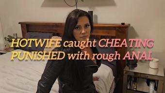 HOTWIFE caught CHEATING PUNISHED with ROUGH ANAL (MissJackieDee)