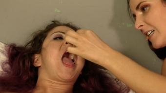 Giantess Gia & Helena Eat Ant People (Ginary)
