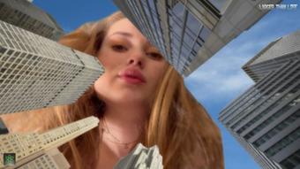 Giantess Nelly in Sisters New Friend Grows HUGE (LTLGiantessClips)