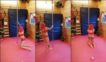 amberphoenixfox 10319715 2019 12 17 little pole routine in red for xmass xx xx xx x 3 (amberphoenixfox)