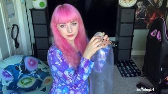 Inflatagirl Popping My Leftover Balloons (Inflatagirl)