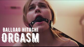 Ballgag Hitachi Orgasm (jaybbgirl)