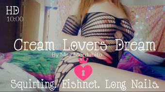 Squirt.Fishnet Dress.Cream Lovers Dream - April 05, 2021 (May Mordabito)
