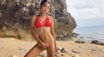 038 Dancing And Pussy Play At The Beach (FilipinaGirls)